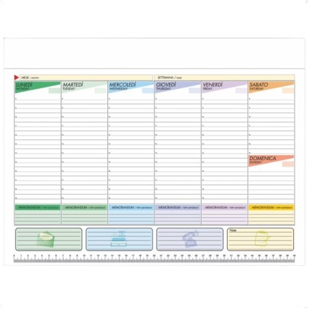 Planner Settimanale Da Scrivania A4 Pianificatore Settimanale Con Orario