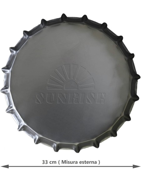 Tegame in Lamiera Per Focaccia Pugliese Barese Ø 33 cm