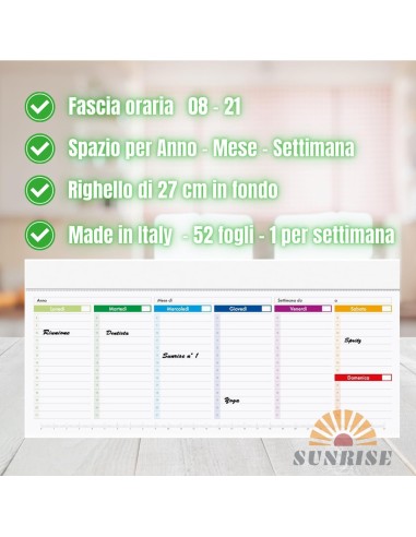 Planner Settimanale 2025 Mini Weekly Planner...
