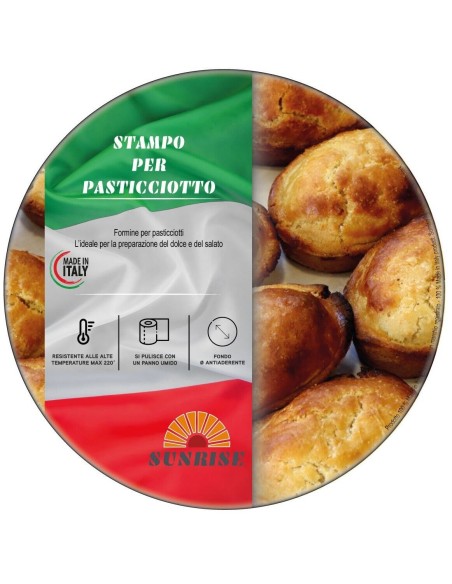 Stampo Pasticciotto Leccese Formine Pasticciotto in Alluminio - 9 pz