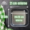 Teglia 20x20 per Friggitrice ad Aria 20 cm (Interno) Tegame Antiaderente