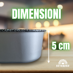 Teglia 20x20 per Friggitrice ad Aria 20 cm (Interno) Tegame Antiaderente