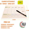 Planner Settimanale Da Scrivania A4 Pianificatore Settimanale - 5 Pz