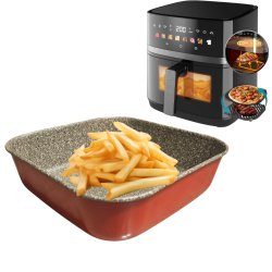 Teglia 20x20 cm per Friggitrice ad Aria Tortiera Antiaderente 20 cm