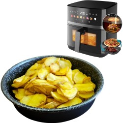 Teglia 20cm per Friggitrice ad Aria 20 cm (Interno) Tegame Tondo