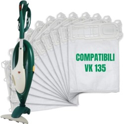 Sacchi Folletto VK 135 Sacchetti aspirapolvere VK135 / VK136 - 12 Pz