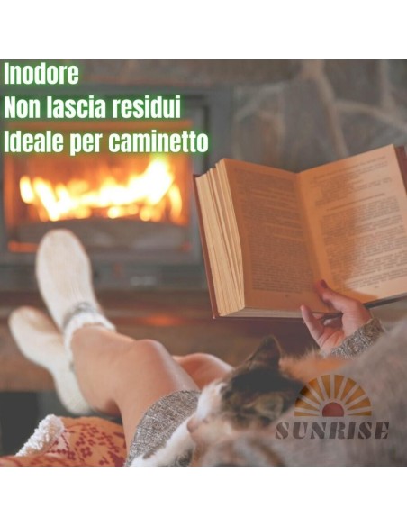 Accendifuoco Ecologico Naturale Legnetti Accendifuoco - 400 Pz