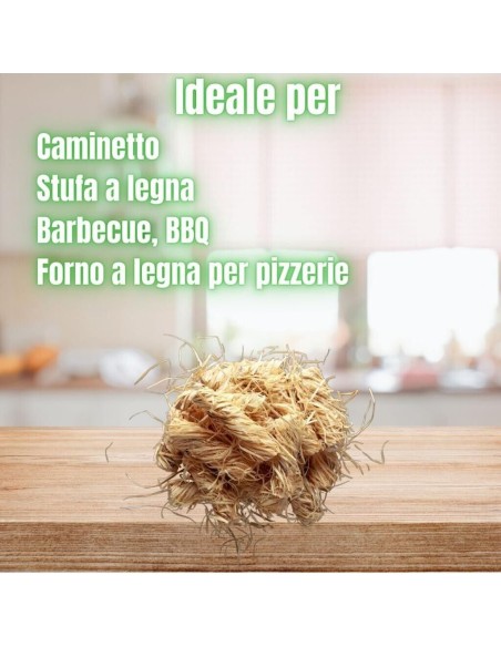 Accendifuoco Ecologico 10 Kg Naturale Legnetti Accendi fuoco Barbecue