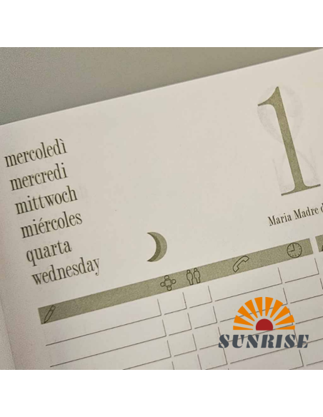 copy of Planner Settimanale 2025 Da Scrivania Weekly Planner 30x15 - Blu