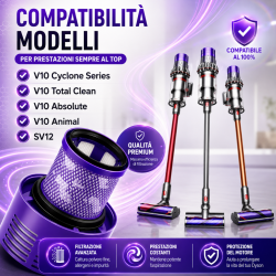 Filtro ricambio per Dyson V10 Compatibile Modello SV12