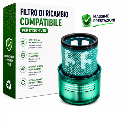 Filtro ricambio per Dyson V15 compatibile modelli V 15