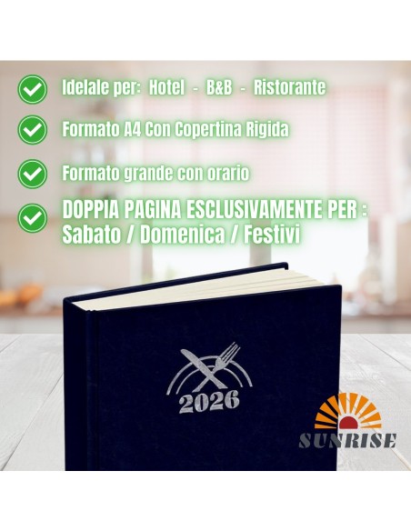Agenda Prenotazioni Ristorante 2025 Libro Prenotazioni Albergo B&B Hotel A4