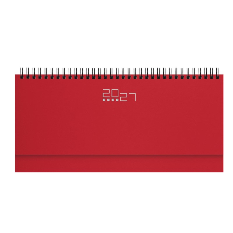 Planner Settimanale 2026 Da Scrivania Planner Giornaliero 2026 - ROSSO