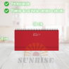 Planner Settimanale 2026 Da Scrivania Planner Giornaliero 2026 - ROSSO