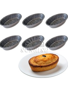 Stampo Pasticciotto Leccese Stampini per Pasticciotto - 6 pz