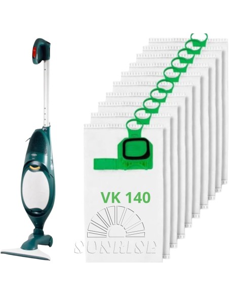 12 Sacchi Folletto VK 140 Sacchetti aspirapolvere Vorwerk VK140 - 12 Pz