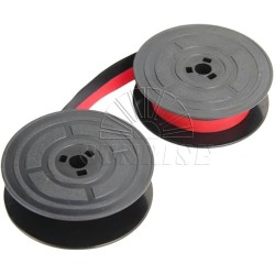 Olivetti Ricambio Nastro Macchina Da Scrivere In Stoffa a Bobina Nero/Rosso